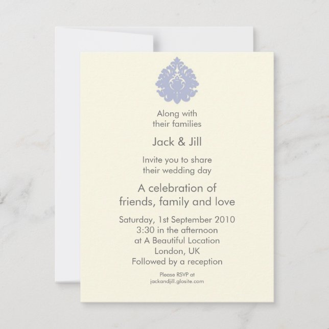 Emblem (blue) 4.25x5.5 invitation (Front)