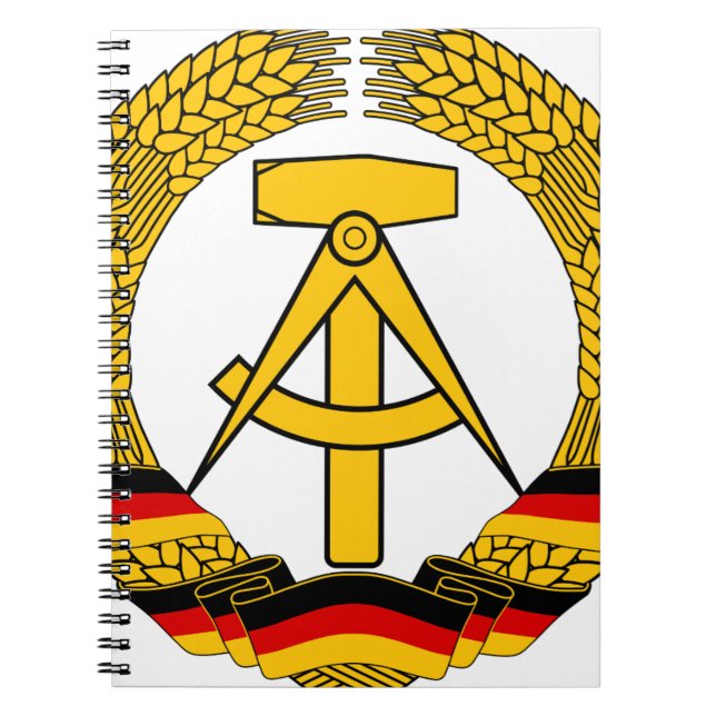 Emblem der DDR - National Emblem of the GDR Notebook (Front)