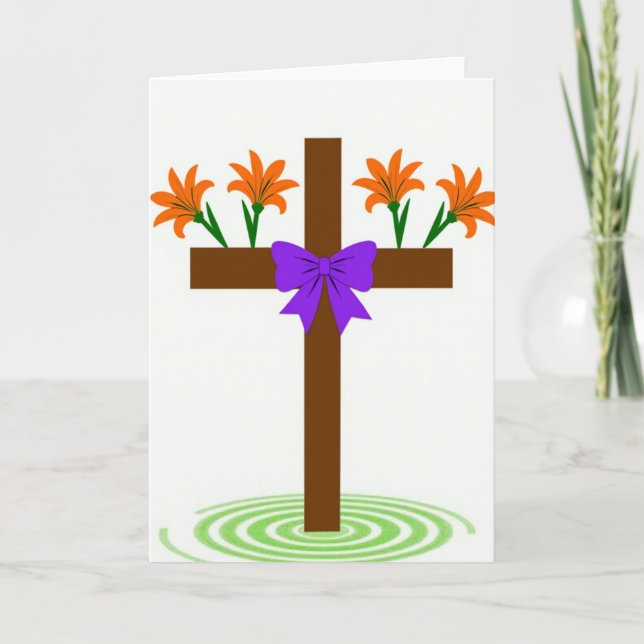 Emblem Floral Celebration Card (Front)