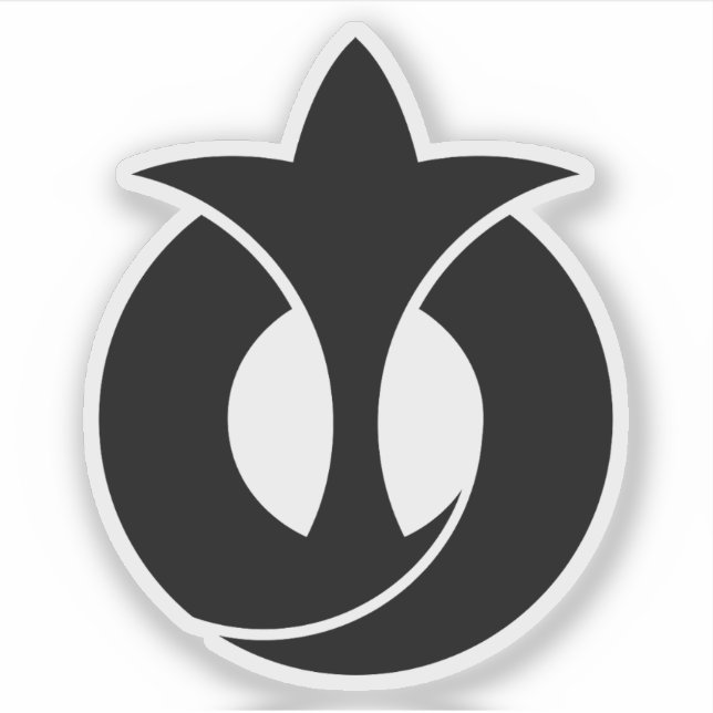 Emblem of Aichi Prefecture, Japan Sticker (Front)