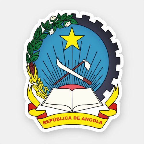 Emblem of Angola Classic Round Sticker