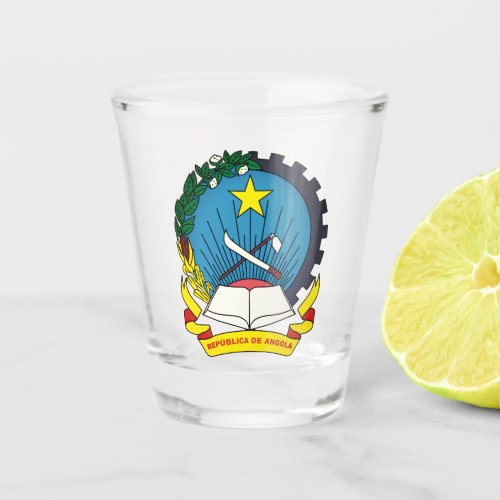 Emblem of Angola Shot Glass