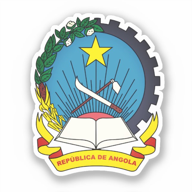 Emblem of Angola Sticker (Front)