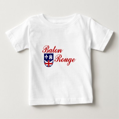 Emblem of Baton Rouge Louisiana Baby T_Shirt