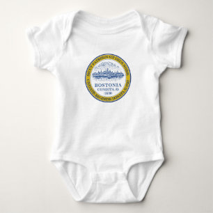Emblem of Boston, Massachusetts Baby Bodysuit