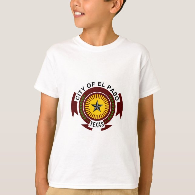 Emblem of City of El Paso, Texas T-Shirt (Front)