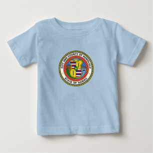 Emblem of city of Honolulu, Hawaii Baby T-Shirt