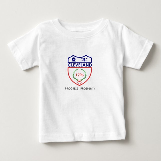 Emblem of Cleveland, Ohio Baby T-Shirt (Front)