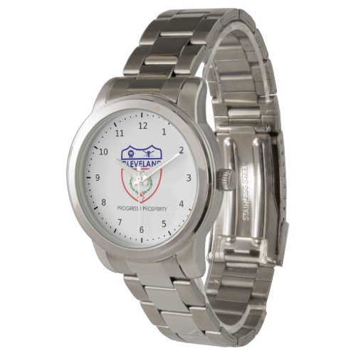 Emblem of Cleveland Ohio Watch