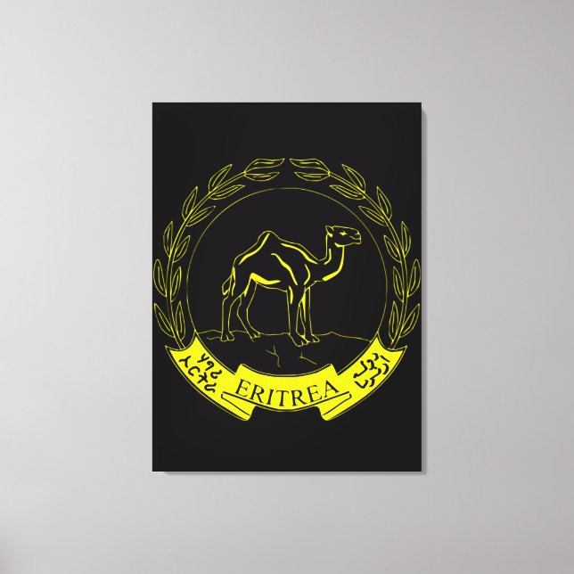 Emblem of Eritrea Poster Canvas Print (Front)