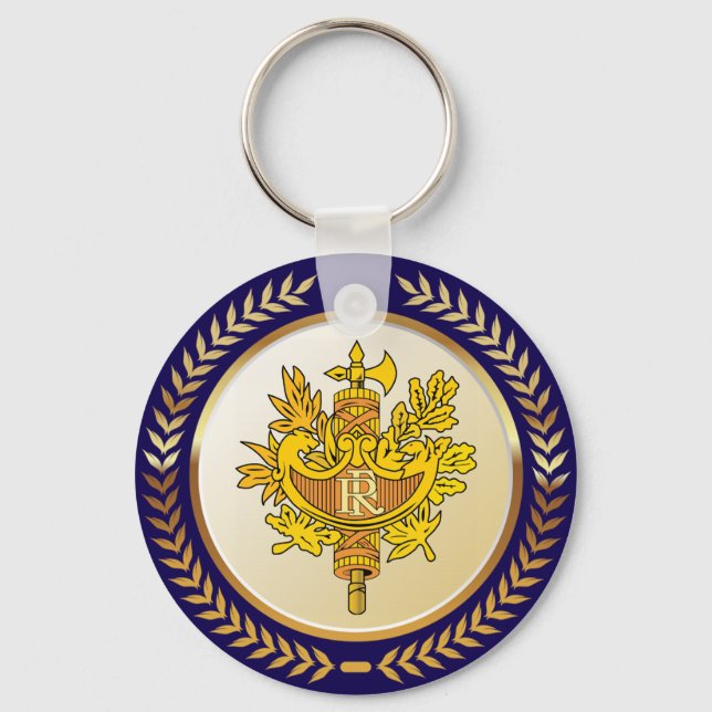 Emblem Of France Keychain (Front)