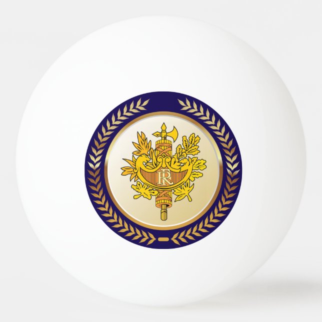 Emblem Of France Ping Pong Ball (Front)