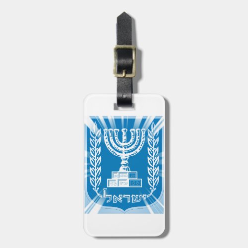 Emblem of Israel Spotlight Luggage Tag