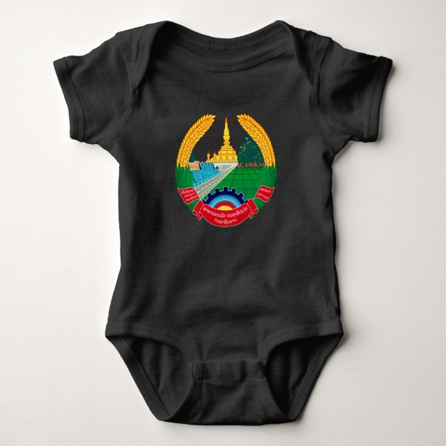 Emblem of Laos Baby Bodysuit (Front)