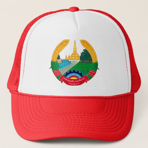 Emblem of Laos Trucker Hat