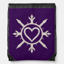 "Emblem of Love" Drawstring Backpack