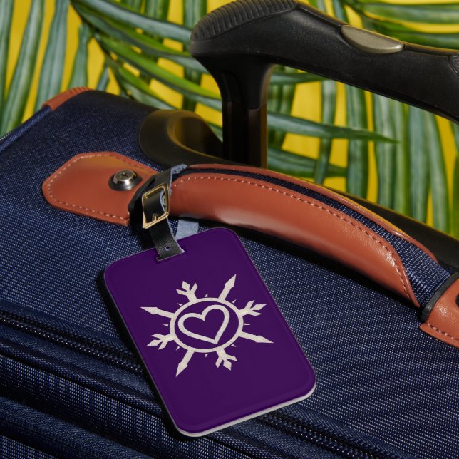"Emblem of Love" Luggage Tag (Front Insitu 1)