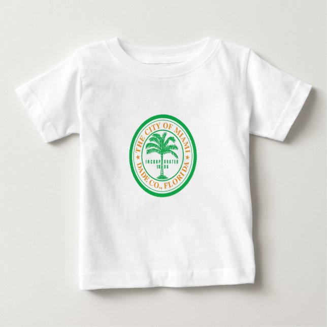 Emblem of Miami, Florida Baby T-Shirt (Front)
