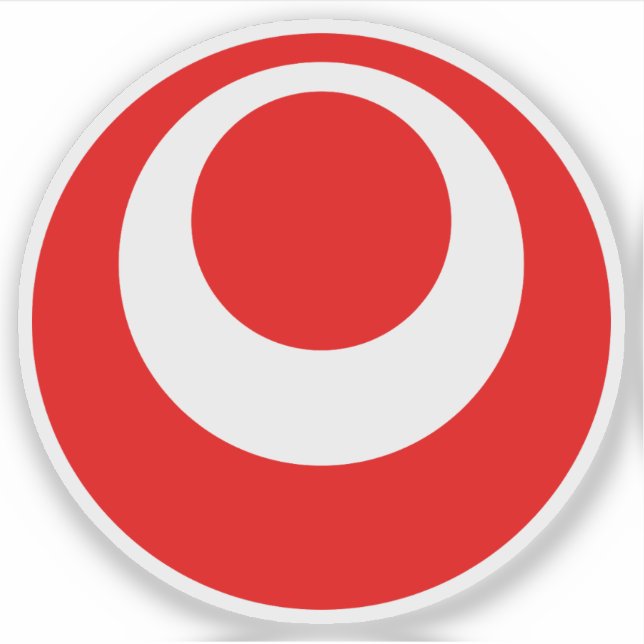 Emblem of Okinawa Prefecture, Japan Sticker (Front)