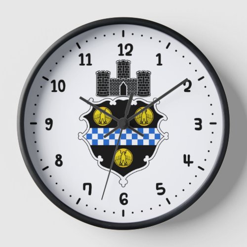 Emblem of Pittsburgh Pennsylvania Square Wall Clo Clock