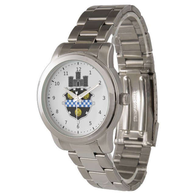 Emblem of Pittsburgh, Pennsylvania Watch (Angled)