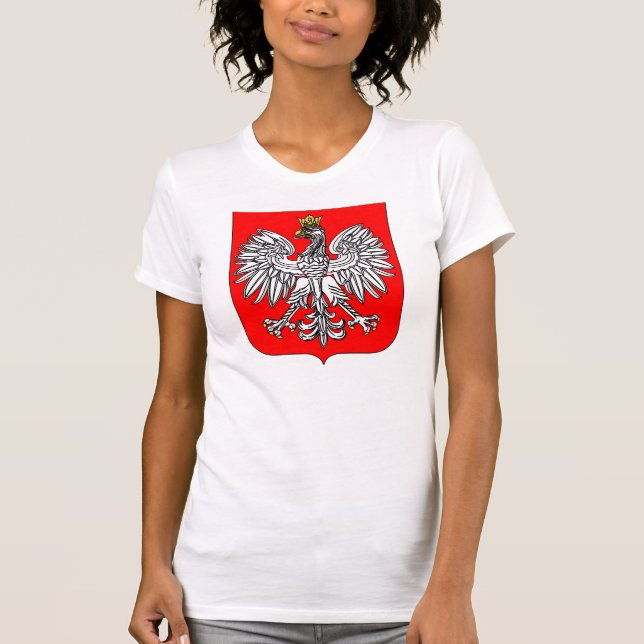 Emblem Of Poland Womens T-Shirt (Front)