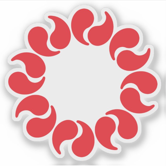 Emblem of Saitama Prefecture, Japan Sticker (Front)