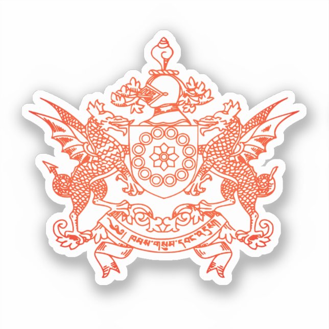 Emblem of Sikkim state - INDIA Sticker (Front)