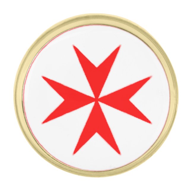 Emblem of the Navy Tuscany Medici Gold Finish Lapel Pin (Front)