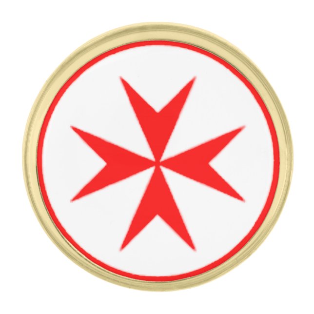 Emblem of the Navy Tuscany Medici Gold Finish Lapel Pin (Front)