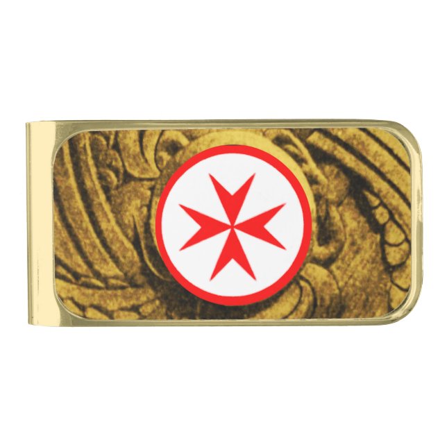 Emblem of the Navy Tuscany Medici Gold Finish Money Clip (Front)