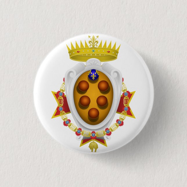 Emblem of the Navy Tuscany Medici Pinback Button (Front)