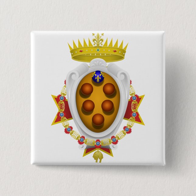 Emblem of the Navy Tuscany Medici Pinback Button (Front)