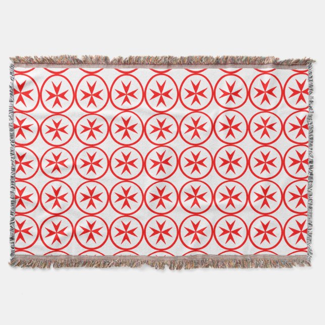 Emblem of the Navy Tuscany Medici Throw Blanket (Front)