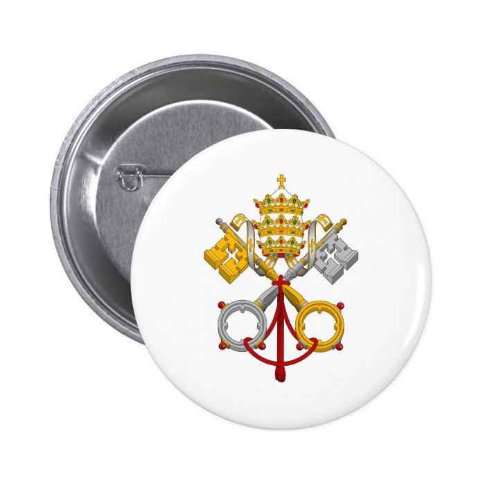 Emblem of the Papacy Official Pope Symbol Coat Pins