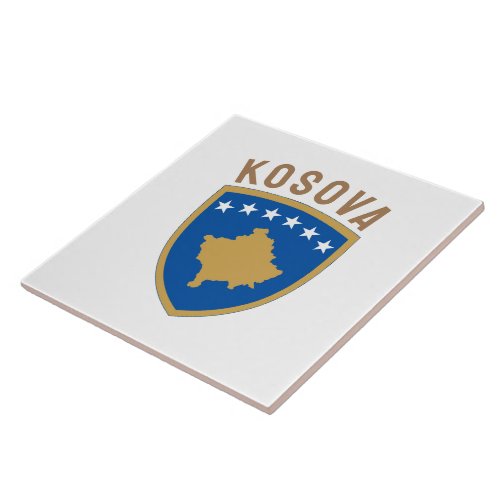 Emblem of the Republic of Kosovo Ceramic Tile