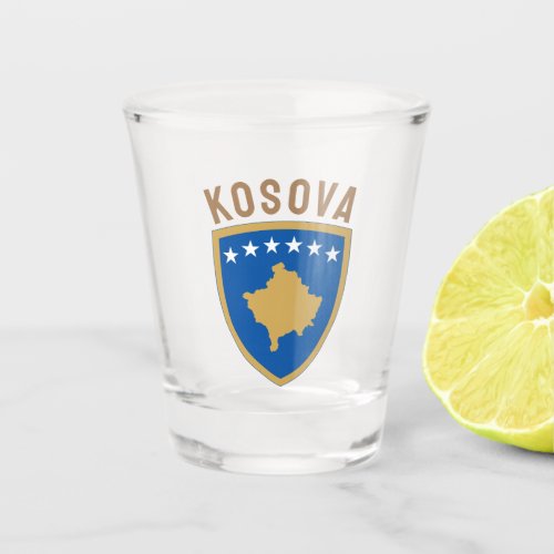 Emblem of the Republic of Kosovo Shot Glass