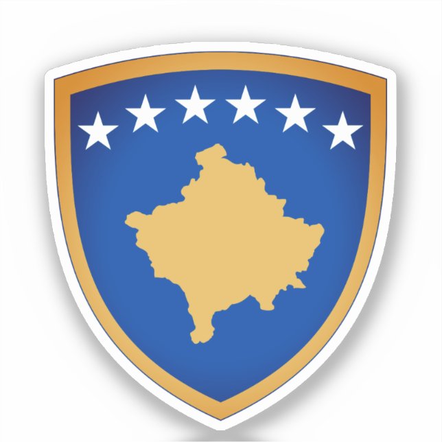 Emblem of the Republic of Kosovo Sticker (Front)