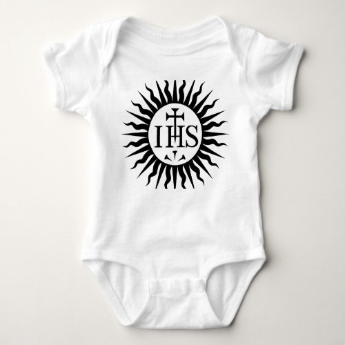 Emblem of the Society of Jesus  Baby Bodysuit