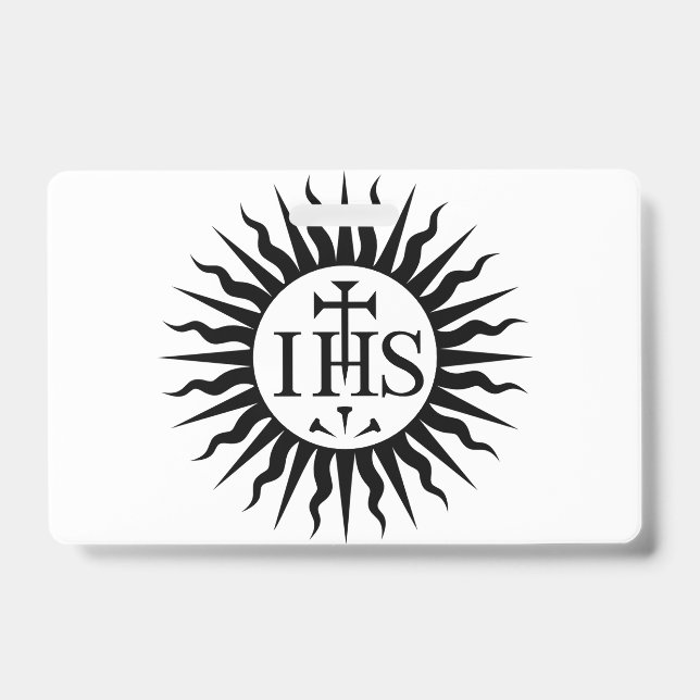Emblem of the Society of Jesus  Badge (Front)