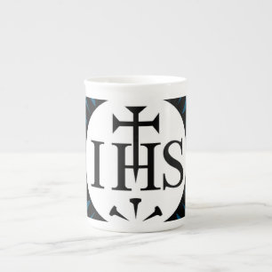 Emblem of the Society of Jesus  Bone China Mug
