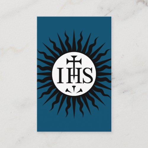 Emblem of the Society of Jesus  Business Card