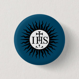 Emblem of the Society of Jesus  Button