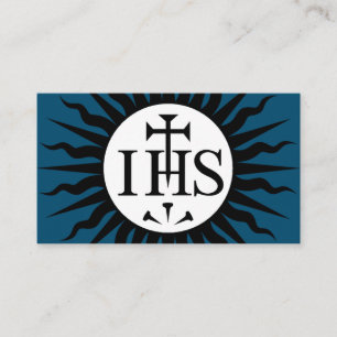Emblem of the Society of Jesus  Enclosure Card