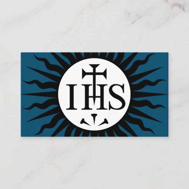 Emblem of the Society of Jesus  Enclosure Card (Front)