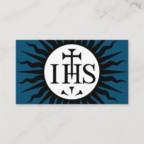 Emblem of the Society of Jesus  Enclosure Card