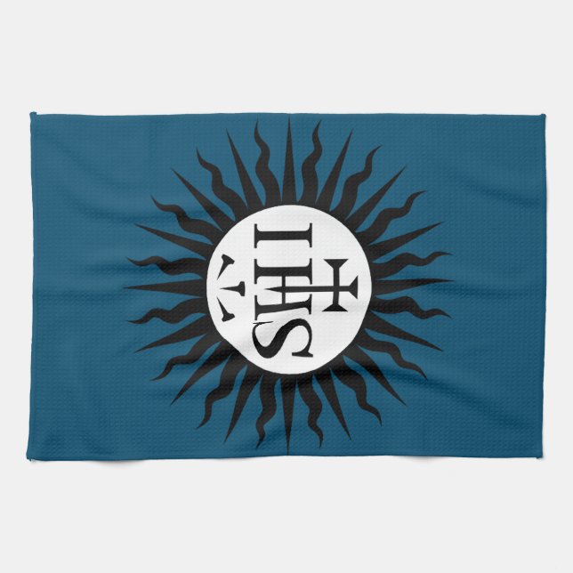 Emblem of the Society of Jesus  Kitchen Towel (Horizontal)
