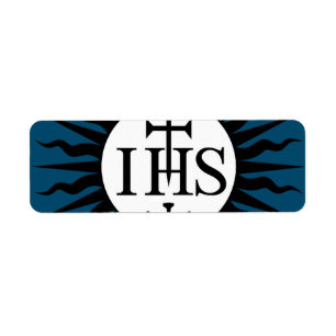 Emblem of the Society of Jesus  Label