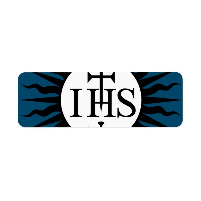 Emblem of the Society of Jesus  Label (Front)