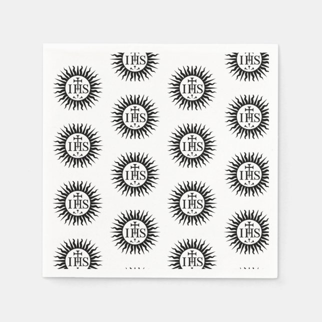 Emblem of the Society of Jesus  Napkins (Front)